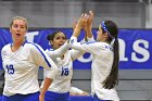 Volleyball vs MHC  Wheaton Women's Volleyball vs Mount Holyoke College. - Photo by Keith Nordstrom : Wheaton, Volleyball